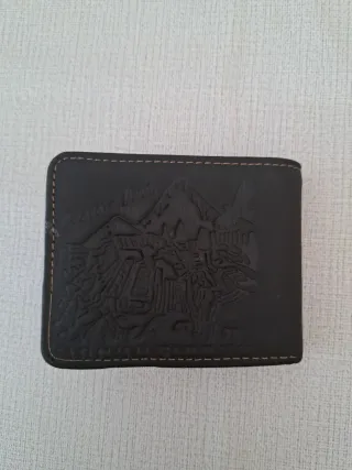 Cartera Cuero Imperio Inca Perú Multicolor