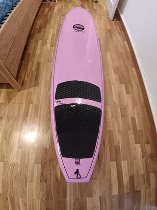 Tabla surf mini Malibú rosa 7'6 marca SantaCruz