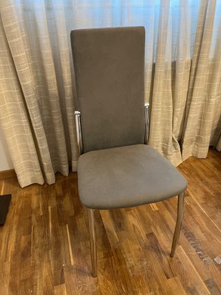 6 Sillas de comedor grises