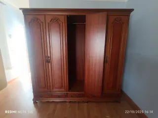 Gran Armario Madera Maciza 5 Puertas