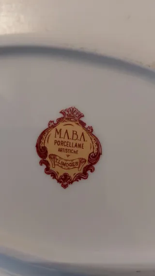 Piatto Maba Porcellane Limoges