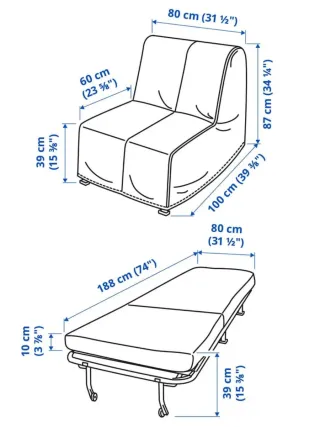 Sillón Cama Ikea Lycksele