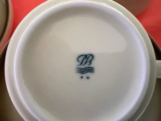 Juego de café Bidasoa 12 servicios pintado a mano