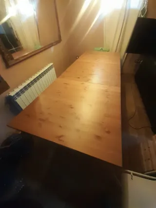Mesa comedor extensible madera