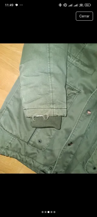 Abrigo verde Only & Sons Talla M