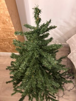 Árbol de Navidad Abeto Plegable verde.