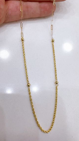 Collana fantasia in oro giallo 18kt 750