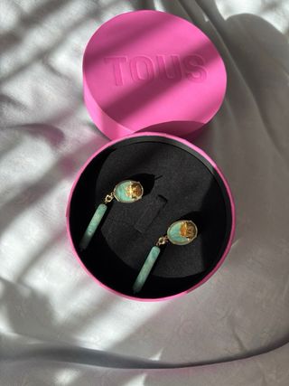 Pendientes Tous Amazonita y Rubí Vita Largos
