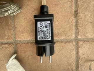 Luci d'albero trasparenti e bianche