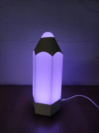 Lampada a forma di matita con luci LED