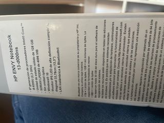 Portátil HP Envy Notebook Plata