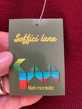 Maglione uomo lana bordeaux tg L nuovo