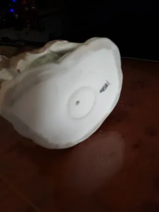 Figura de porcelana Nadal mujer y perro