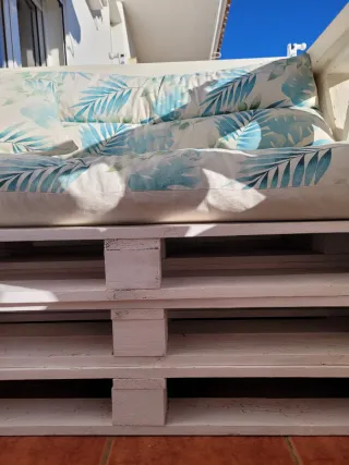 Sofá Palet Terraza Multicolor