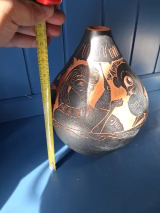 Jarrón de cerámica terracota