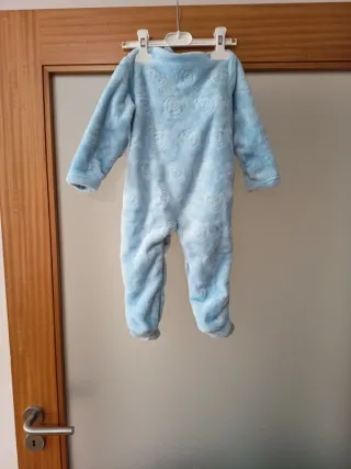 Pijama Polar Infantil Azul