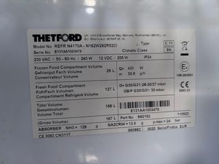 Frigorífico Trivalente Thetford N4170A