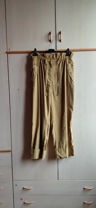 Pantalone balloon senape donna Calliope (M)