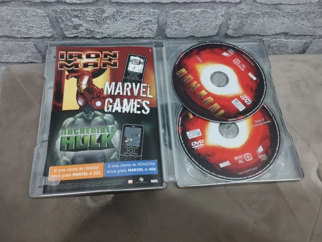 DVD Iron Man Edición Especial 2 Discos caja metáli