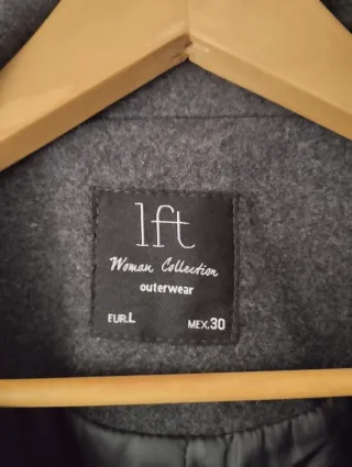 Chaqueta Zara de paño gris sz L