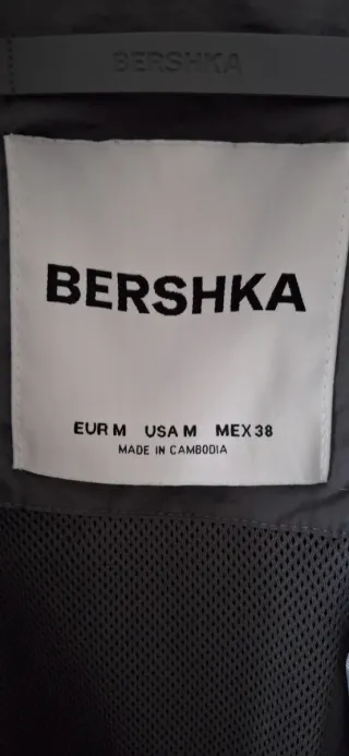 Giacca antivento uomo grigia e bianche L