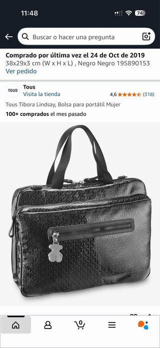 Maletín Tous Lindsay Negro