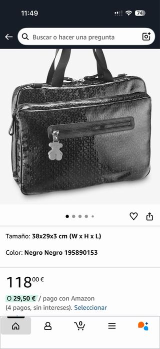 Maletín Tous Lindsay Negro