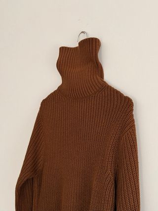 Maglione Pull&Bear marrone collo alto – Taglia XS
