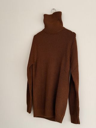 Maglione Pull&Bear marrone collo alto – Taglia XS