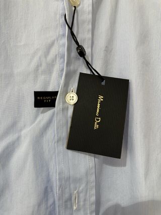 Camisa Azul Massimo Dutti