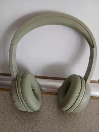 Cascos Inalambricos Beige/Verde