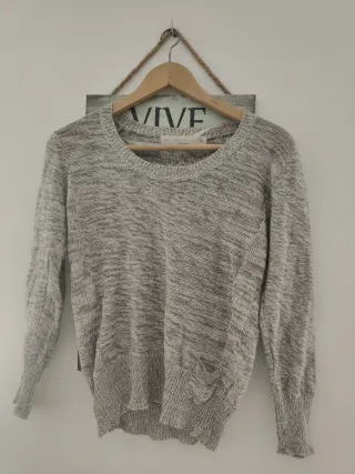 Jersey de mujer beige y marrón