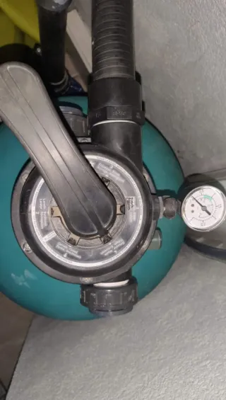 Piscina desmontable con motor