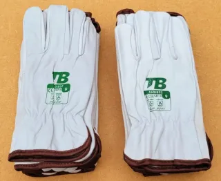 20 Pares Guantes TB Blancos Talla 9