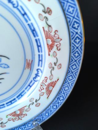 Prato 17cm Bago de Arroz Flor Porcelana China