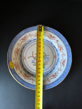 Prato 17cm Bago de Arroz Flor Porcelana China