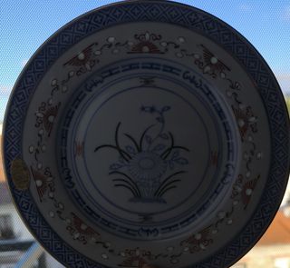 Prato 17cm Bago de Arroz Flor Porcelana China