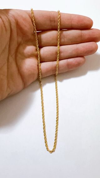 Collana funetta americana 60cm oro giallo 18kt 750