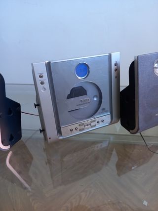 Minicadena Philips Plata y Gris