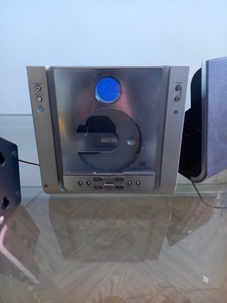 Minicadena Philips Plata y Gris