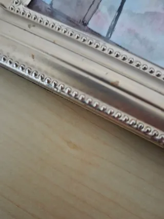 Acuarela original Desde la ventana con marco