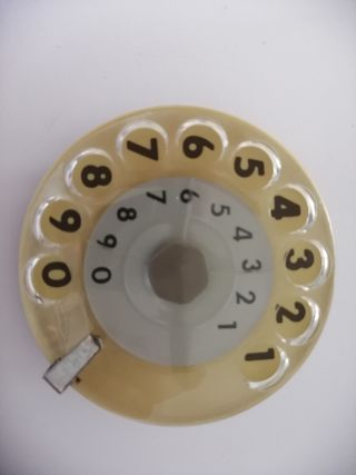 Testiera Telefono Vintage Beige/Argento