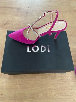 Zapatos Lodi fiesta talla 37 burdeos
