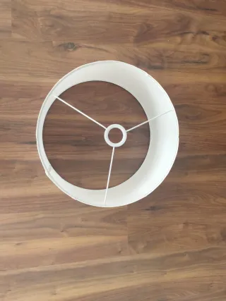 Tulipa de lámpara blanco roto