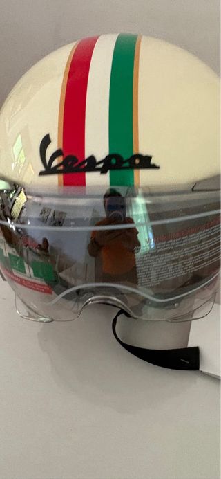 Casco Jet Retro customizado Vespa