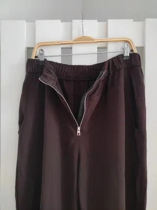 Zara: pantalón cremallera -XL-