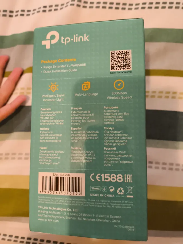 TP-Link Extensor WiFi 300Mbps TL-WA850RE