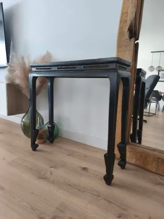 Mesa consola de madera negra
