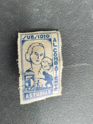 Sello Subsidio Al Combatiente Asturias 5 CT