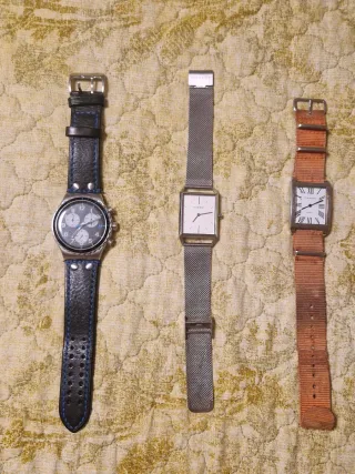 Lote 3 relojes de pulsera